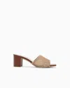 Giorgio Armani Perforated Fabric Heeled Sandals
