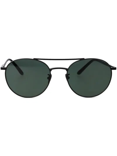 Giorgio Armani Pilot-frame Sunglasses In ブラック