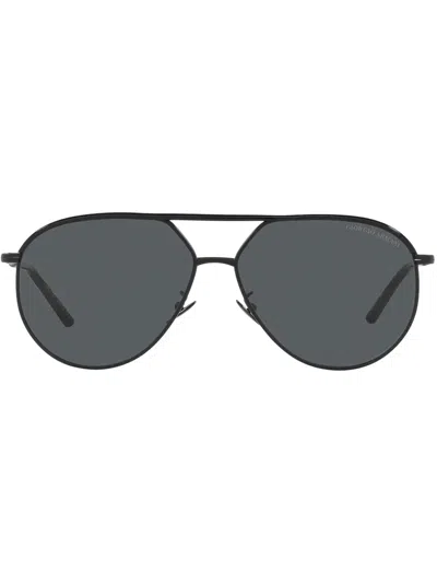 Giorgio Armani Pilot-frame Sunglasses In Black