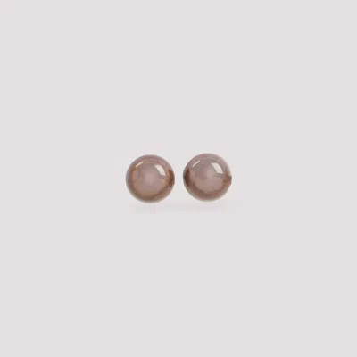 GIORGIO ARMANI PINK SPHERE STUD EARRINGS