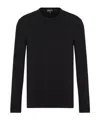 Giorgio Armani Viscose Blend T-shirt In Black