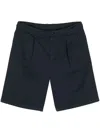 Giorgio Armani Casual Shorts With Pockets And Loops In Blue