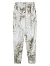 Giorgio Armani Pleat-detail Tie-dye Trousers In Neutral