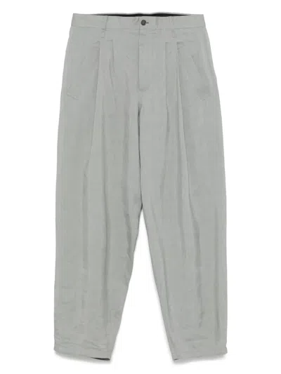 Giorgio Armani Pleat-detail Trousers In Grey