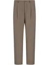 Giorgio Armani Pleat-detail Trousers In Neutrals