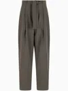 Giorgio Armani Pleat Detailing Trousers In Green