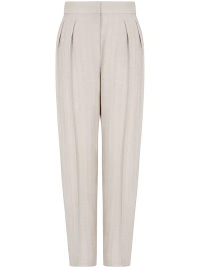 GIORGIO ARMANI PLEAT DETAILING TROUSERS