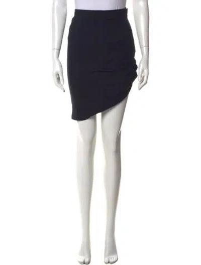Pre-owned Giorgio Armani Pleated Accents Mini Skirt In Black