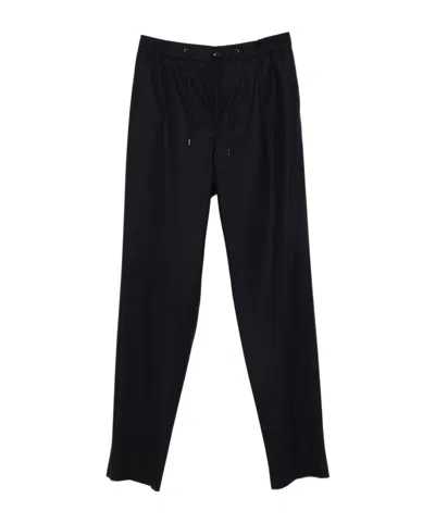 GIORGIO ARMANI PLEATED DRAWSTRING TROUSERS
