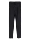 Giorgio Armani Trousers Featuring Elastic Waistband And Pockets In Black