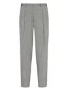 Giorgio Armani Pleated-front Trousers In Gray