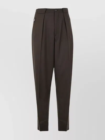 GIORGIO ARMANI PLEATED FRONT ZIP POCKET BELT LOOPS TROUSER