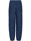 Giorgio Armani High-waist Pleated Trousers In Blue