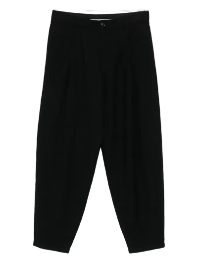 Giorgio Armani Pleated Pocket Trousers In Black