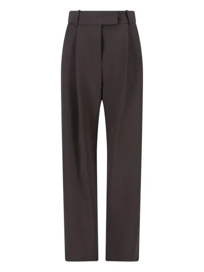 GIORGIO ARMANI PLEATED POCKETED TAILORED TROUSERS