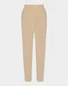 Giorgio Armani Pleated Stretch Wool Tapered-leg Trousers In Biege