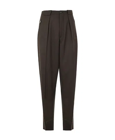GIORGIO ARMANI GIORGIO ARMANI CARROTT FIT PLEATED TAILORED TROUSERS