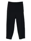Giorgio Armani Straight Trousers With Pleats And Pockets In Black