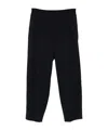 Giorgio Armani Straight Trousers With Pleats And Pockets In Black