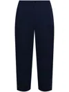 Giorgio Armani Pleated Trousers In Blue
