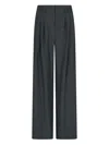 Giorgio Armani Pleated Trousers In Gray