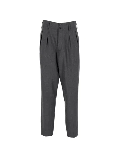 Pre-owned Giorgio Armani Pleated Trousers In Gray