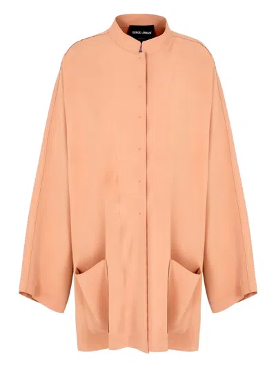 GIORGIO ARMANI POCKET-FRONT COAT