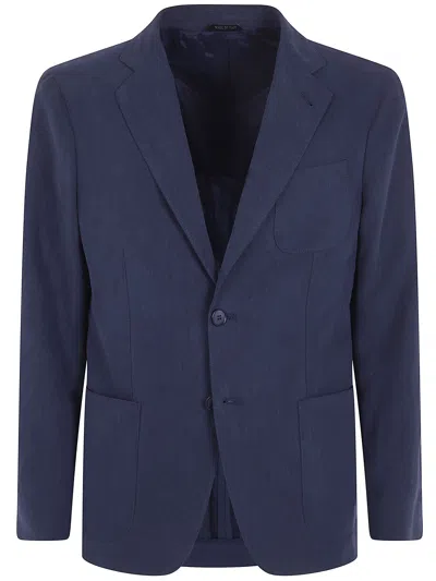 Giorgio Armani Pockets Fit Jacket In Blue