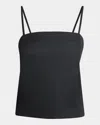 Giorgio Armani Pockets Techno Scuba Bustier Top In Black