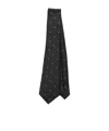 Giorgio Armani Polka Dot Regular Width Necktie In Black