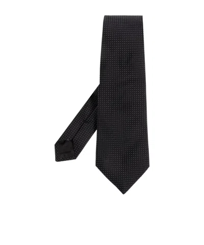 Giorgio Armani Pointed Tie In Black