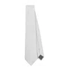 Giorgio Armani Silk Tie In White