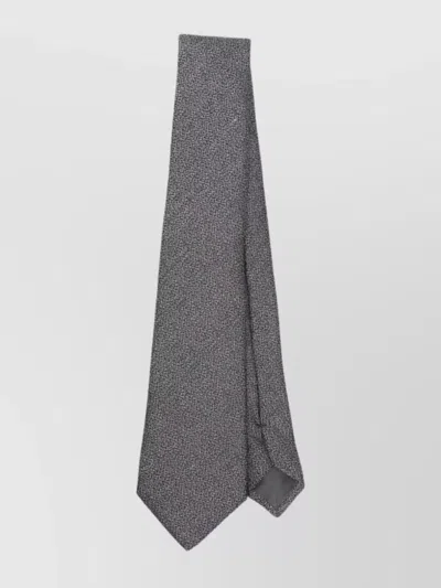 Giorgio Armani Pointed Tip Textured Finish Tie