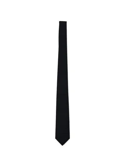 Giorgio Armani Pointed-tip Adjustable Tie In Blue