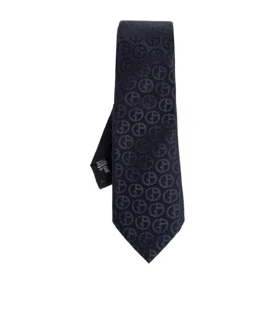 GIORGIO ARMANI GIORGIO ARMANI MONOGRAM SILK TIE