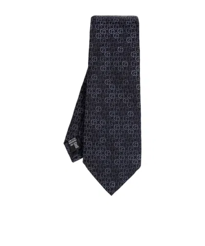 GIORGIO ARMANI GIORGIO ARMANI MONOGRAM PATTERN TIE