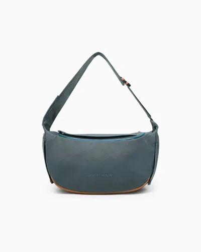Giorgio Armani Poldo X  Shoulder Bag In Blue