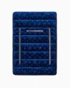 Giorgio Armani Poldo X  Travel Mat In Monogram Jacquard Velvet In Blue