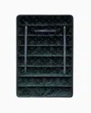 Giorgio Armani Poldo X  Travel Mat In Monogram Jacquard Velvet In Green