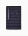Giorgio Armani Poldo X  Travel Mat In Pinstriped Virgin Wool In Blue