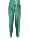 GIORGIO ARMANI POLISHED DOUBLE PENCES PANTS,4SHPP13N.T04LJ