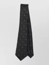 Giorgio Armani Polka Dot Regular Width Necktie In Black