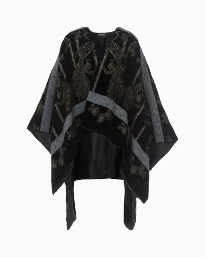 Giorgio Armani Ponchos In Gray