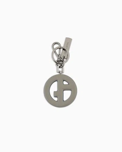 Giorgio Armani Porte-clés En Nappa Avec Logo Ga