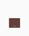 Giorgio Armani Printed Leather Wallet In Brown