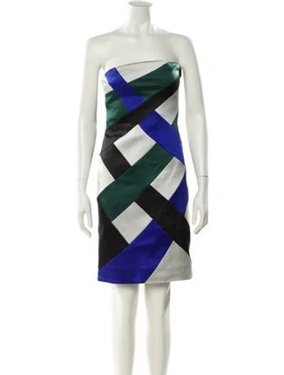 Pre-owned Giorgio Armani Printed Mini Dress In Multi