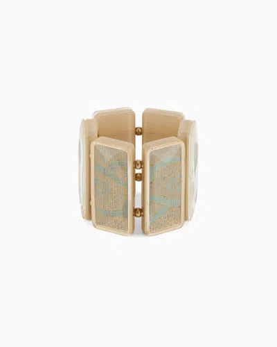 Giorgio Armani Printed Resin Elastic Bracelet