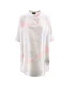 Giorgio Armani Oversized Printed Silk Blouse In Multicolor