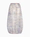 Giorgio Armani Printed Silk-organza, Long Skirt In Pattern