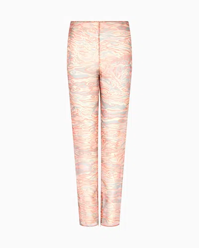 Giorgio Armani Printed Silk Organza Trousers
